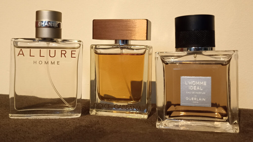 Chanel Allure Homme, Dolce & Gabbana The One and Guerlain L'Homme Ideal